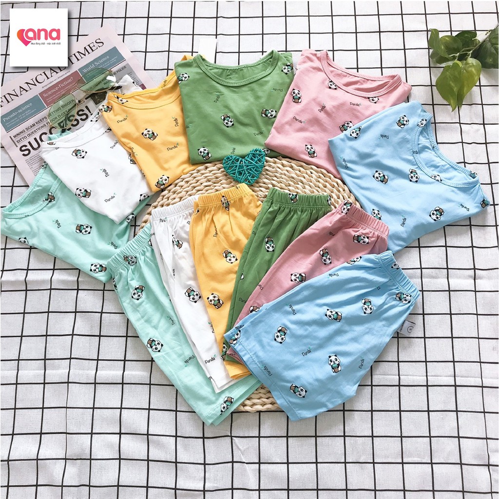 Đồ bộ cho bé cộc tay ngắn tay hình gấu MINKY MOM [Siêu cưng] Bộ ngắn cộc tay thun lạnh quần áo trẻ em