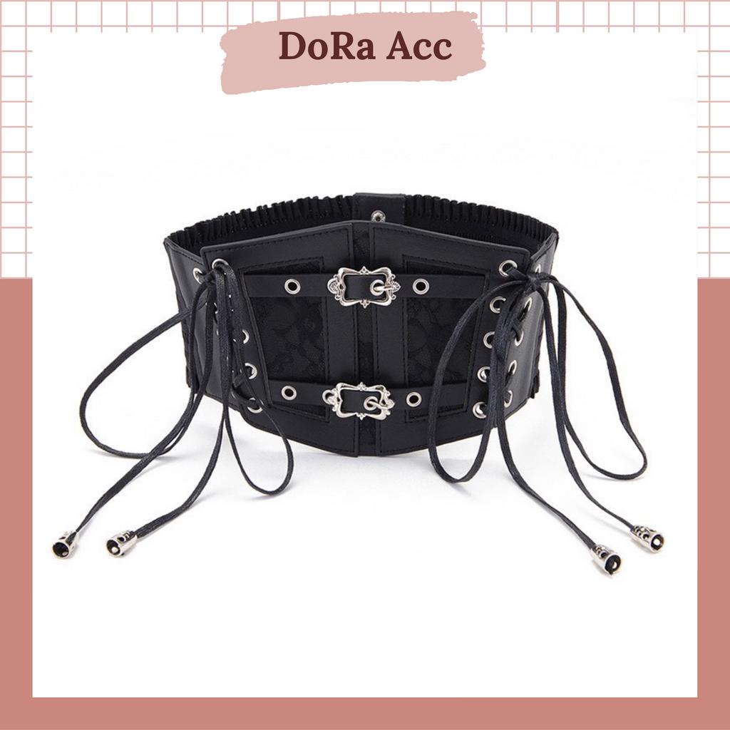 Corset thắt eo 2 khóa BIGSIZE Corset nịt bụng phong cách gothic