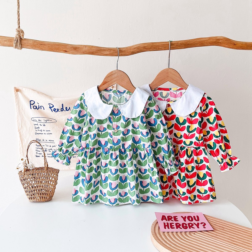 Sanlutoz Tuỳ tiện Cô gái Ănmặc Mùa xuân Mùa thu Hoa Trẻ em Ăn mặc Ngày lễ