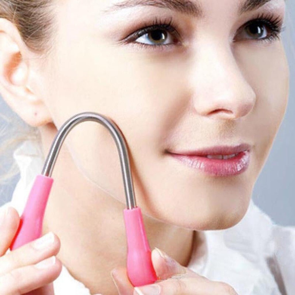 Dụng cụ tẩy lông mặt có lò xo không đau tiện lợi