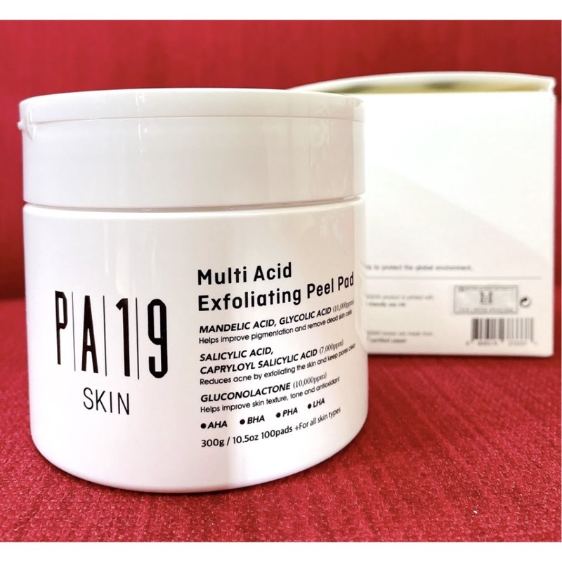 Toner Pad tẩy tế bào chết da PA19 Skin hộp 100 miếng