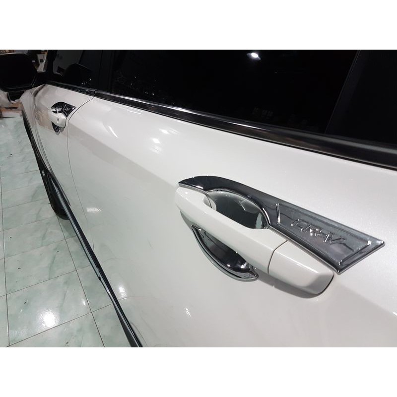 Ốp tay nắm, hõm cửa xe Honda CRV 2018- 2019 2020 2021 2022 mạ crom cao cấp