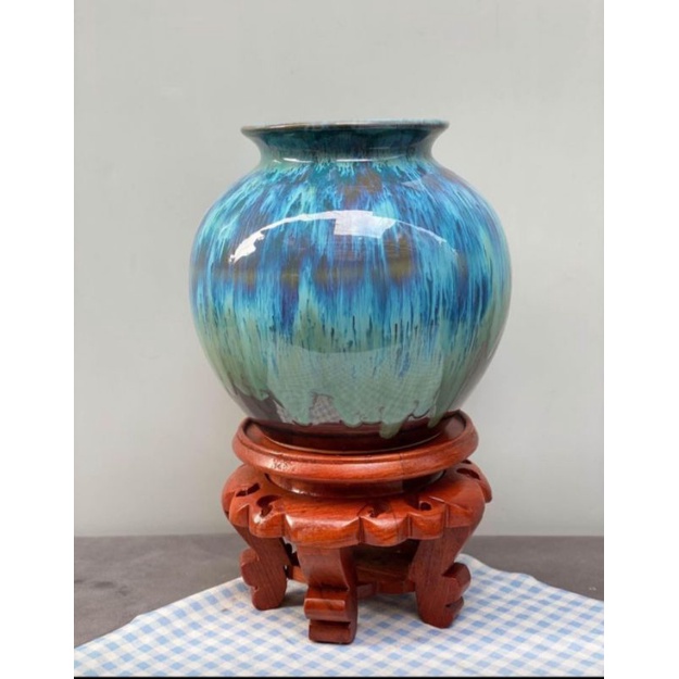 Kỷ váy, đôn tròn gỗ hương ta ( đường kính 30cm) kê đồ lục bình,tượng....đường kính 30
