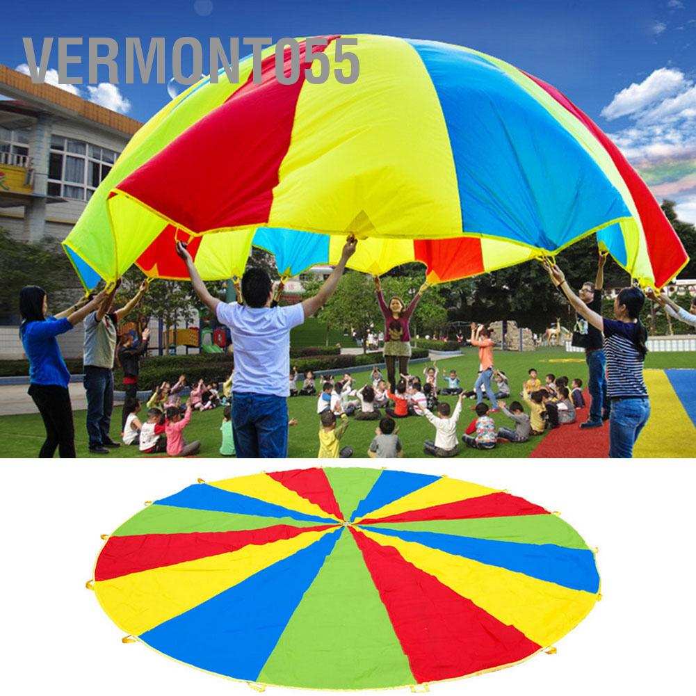 Hot Deals1.8m Jump-sack Rainbow Umbrella Kids Play Parachute Sport Activity Game AccessorySpot ExpressVermont055