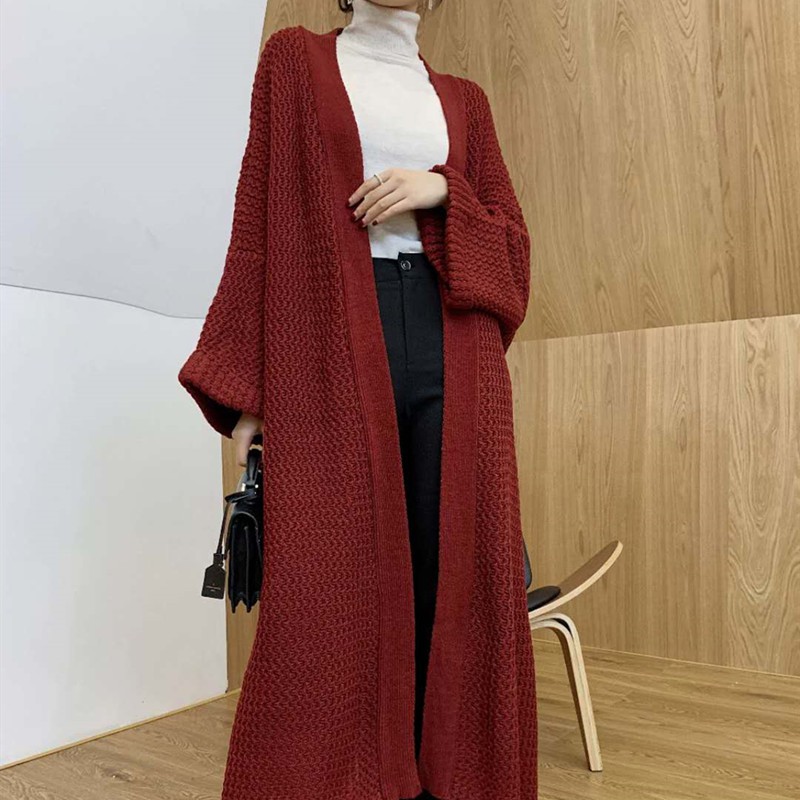 Áo Khoác Cardigan Dệt Kim Dáng Rộng Dài Cỡ Lớn Thiết Kế Thoải Mái Dành Cho Nữ | BigBuy360 - bigbuy360.vn