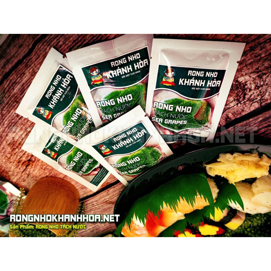 Rong Nho Tách Nước Khánh Hoà 25Gr - SEA GRAPES  [FREESHIP] - Thần dược biển cả - Công Nghệ Tách Nước Tiêu Chuẩn Nhật Bản