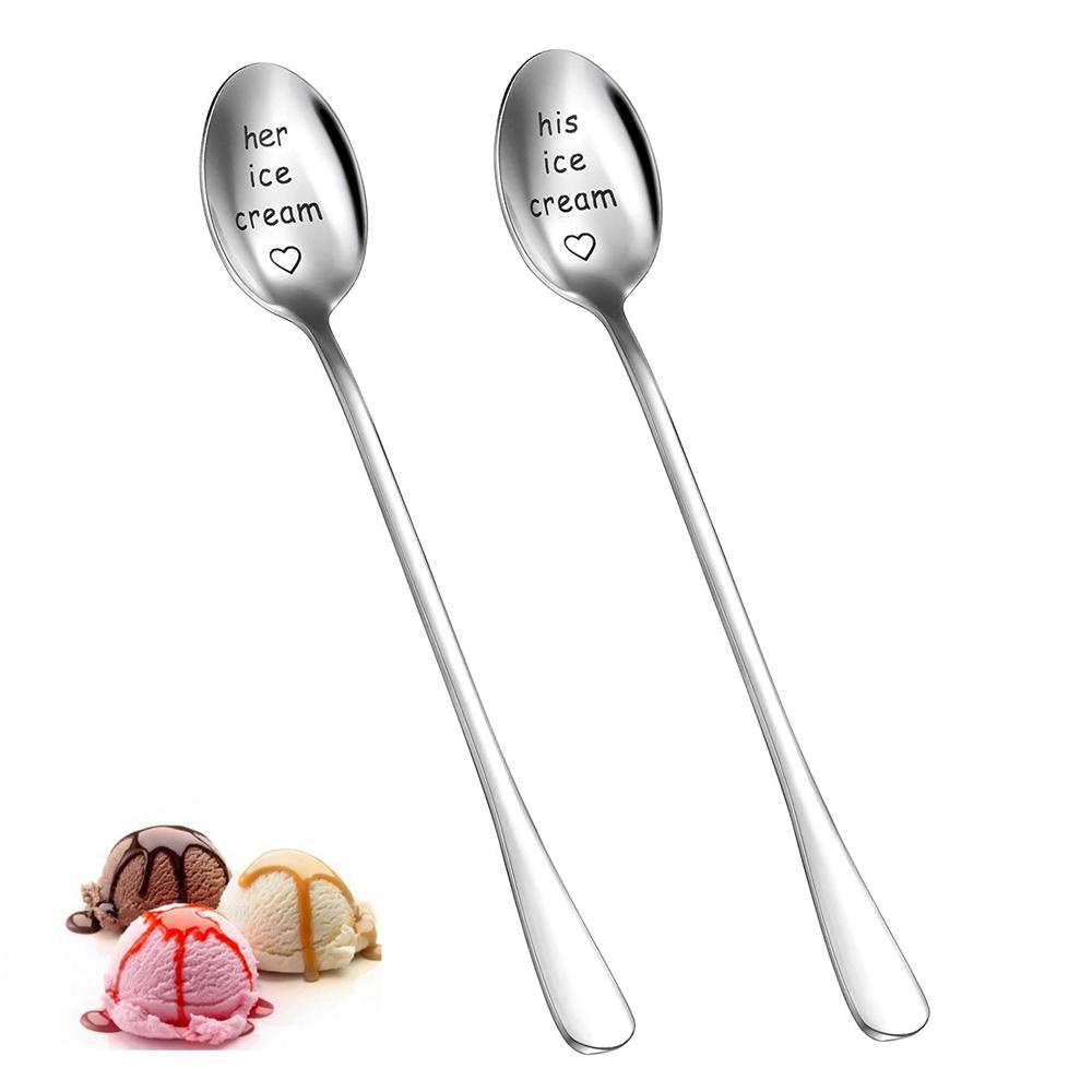 YIYU Muỗng Cà Phê Hình Cây Kem Dùng Làm Quà Tặng Năm Mới