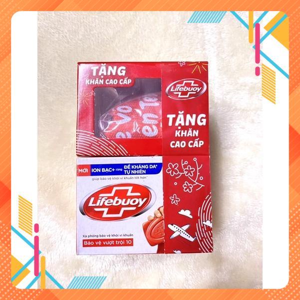 Xà bông cục Lifebuoy Bảo vệ vượt trội hộp 90g