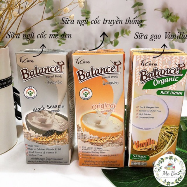 [4CARE] SỮA GẠO/NGŨ CỐC HỮU CƠ 180ml 4 CARE