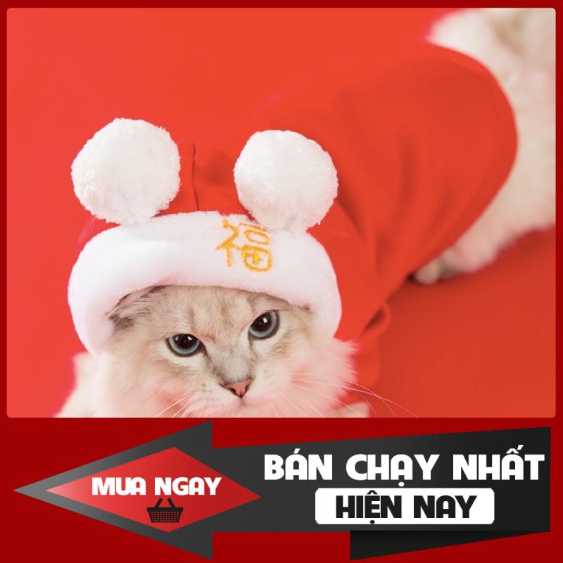 Áo đỏ Tết siêu xinh cho thú cưng 0