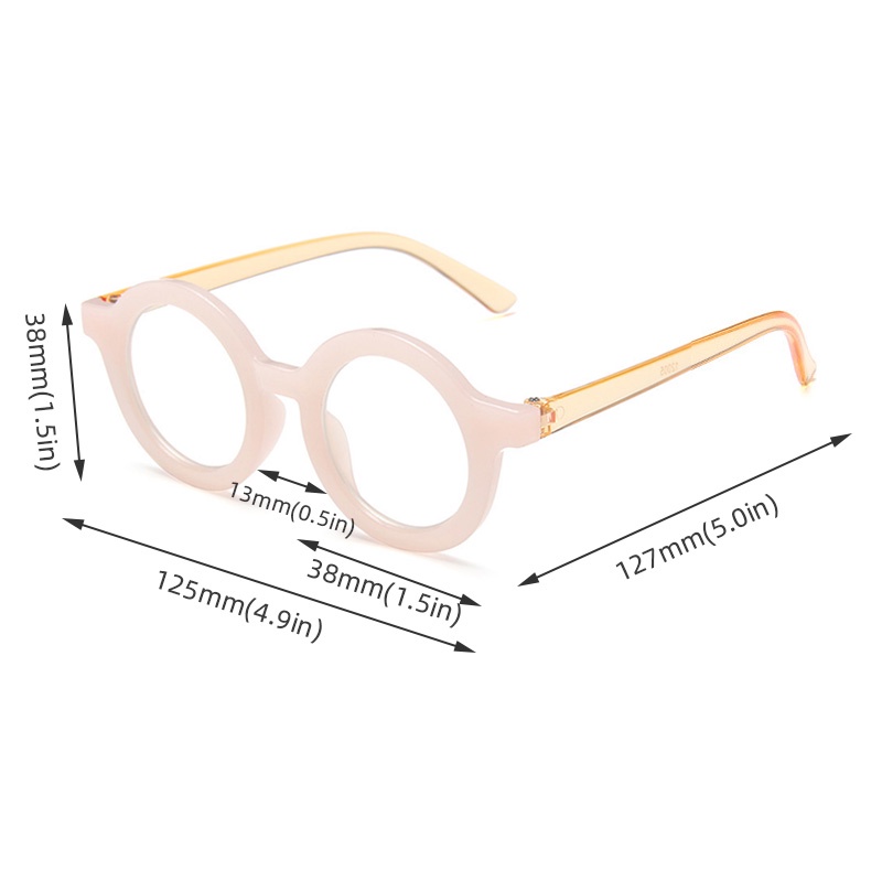 Kính Mát Gọng Tròn Nhỏ Chống Ánh Sáng Xanh Phong Cách Vintage Thời Trang Cho Bé Trai/Bé Gái