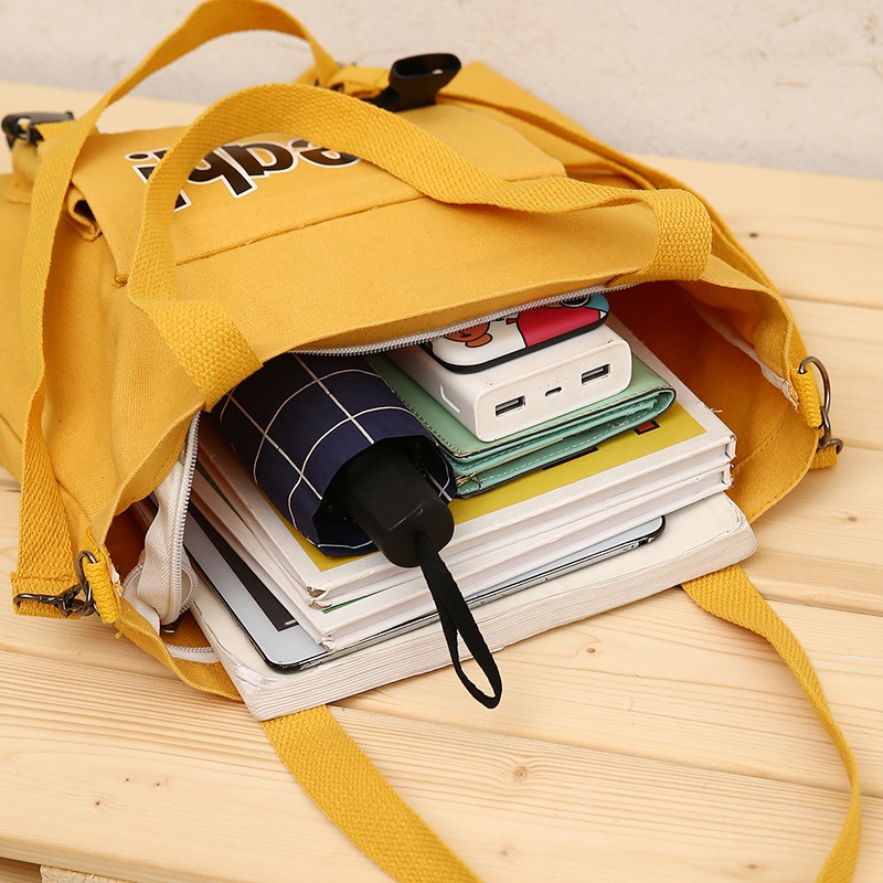 Túi Xách Canvas Cỡ Lớn In Họa Tiết Thời Trang Cho Nữ