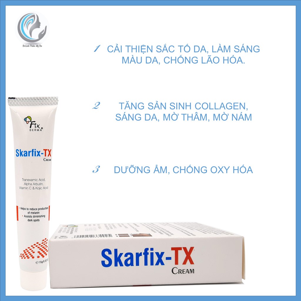 Skarfix tx  kem dưỡng trắng da mờ thâm nám tàn nhang TM02