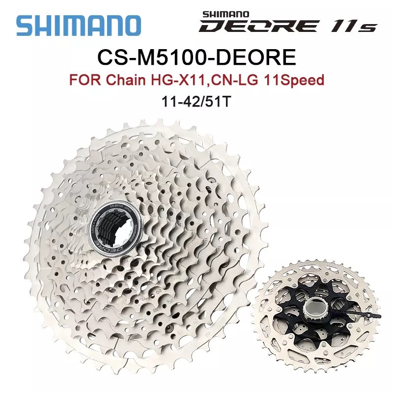 Líp 11 Shimano Deore CS-M5100 11-42T/51T dành cho MTB chính hãng