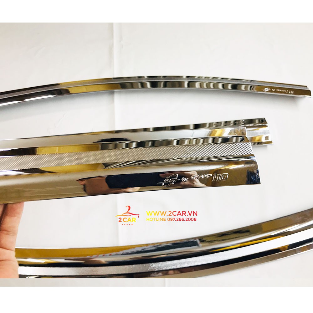 Vè Che Mưa mạ crom Xe Hyundai Grand i10 Hatback, Sedan 2014- 2020, Hàng Hàn Quốc cao cấp