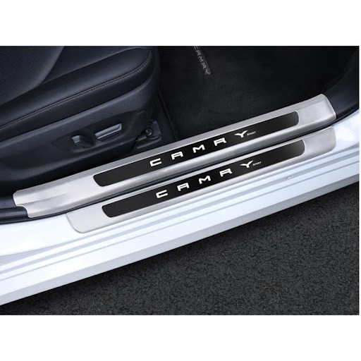 ốp bậc cửa Camry 2019-2020-2021 inox 304 cao cấp Ốp có tem camry