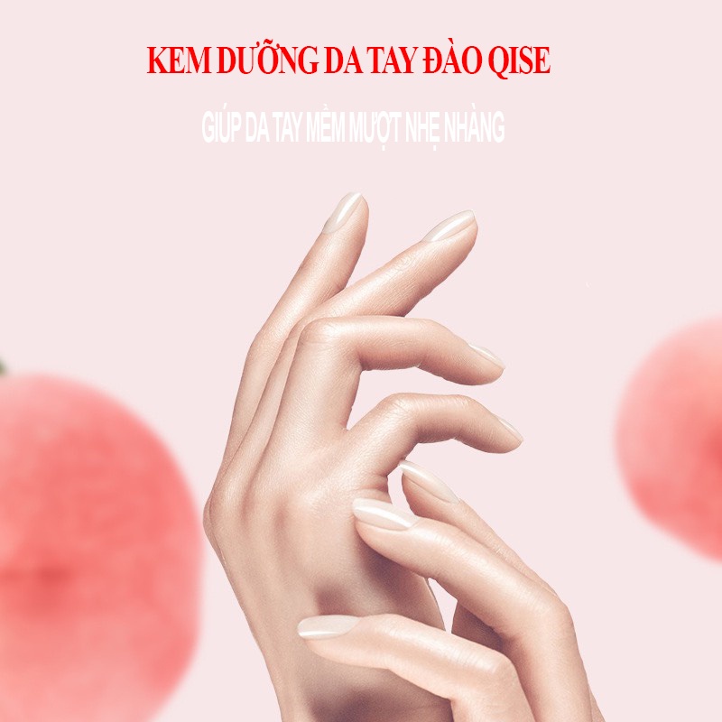 1 Hộp 20 Gói Kem dưỡng da tay Qise chiết xuất đào nguyên chất dưỡng ẩm chống khô da hàng nội địa Trung LYYOGA A90.
