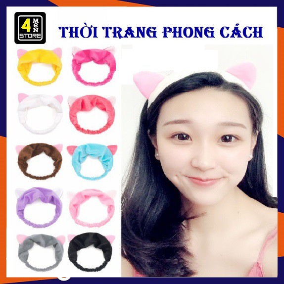 STORE4MEN - Băng đô turban tai mèo hàn quốc dễ thương phụ kiện tóc giá sỉ