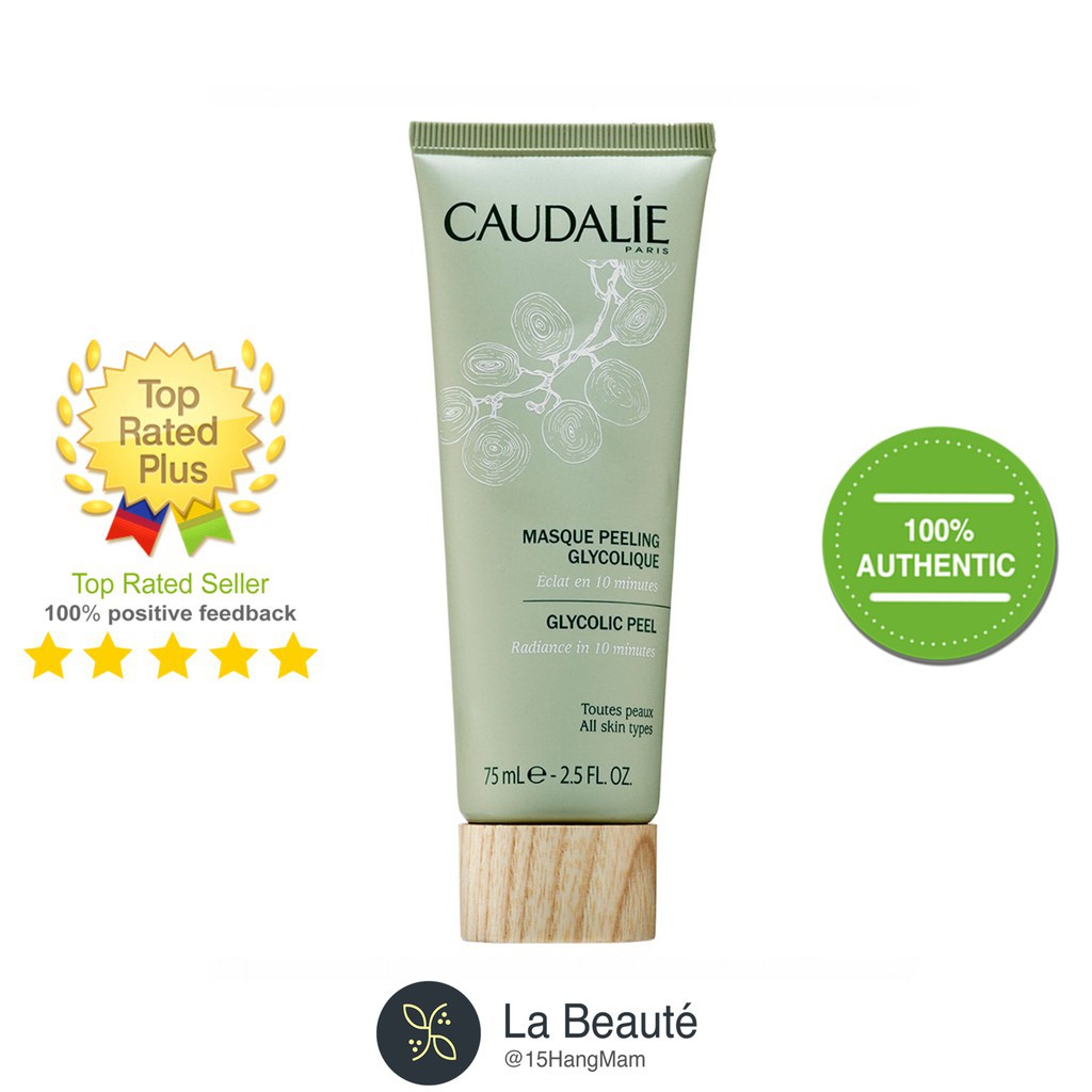 Caudalie Detox, Glycolic Peel, Purifying, Moisturizing, Purifiant Mask - Mặt Nạ Caudalie 75ml