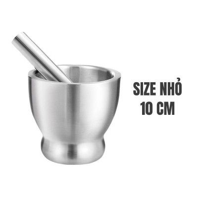 Bộ chày cối inox SUS 304 cao cấp chống nấm mốc độc hại, bảo hành trọn đời