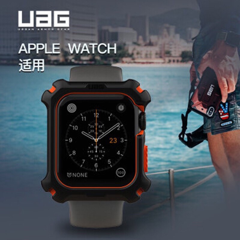 Uag Ốp Bảo Vệ Chống Rơi Phong Cách Quân Đội Cho Đồng Hồ Thông Minh Apple Watch 6 Se 1 2 3 4 5