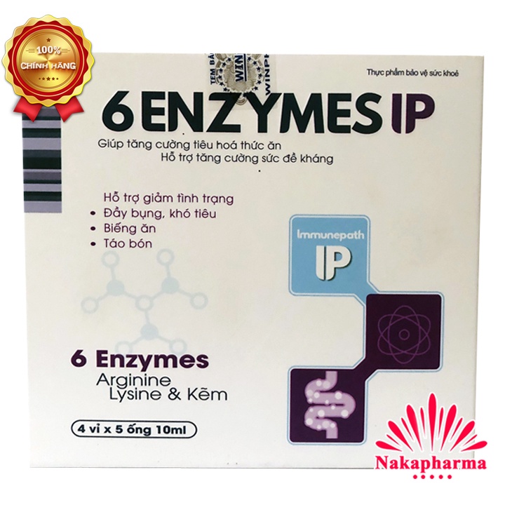 Siro 6 ENZYMES IP - Tăng cường tiêu hóa, tăng cường sức đề kháng cho trẻ biếng ăn, suy dinh dưỡng