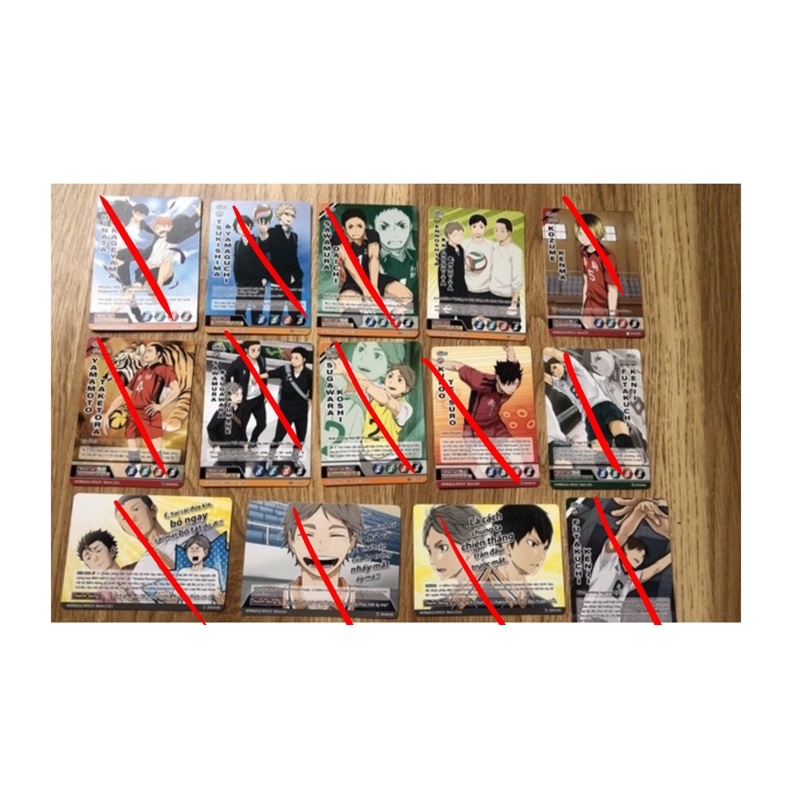 Pass card thẻ bài Haikyuu