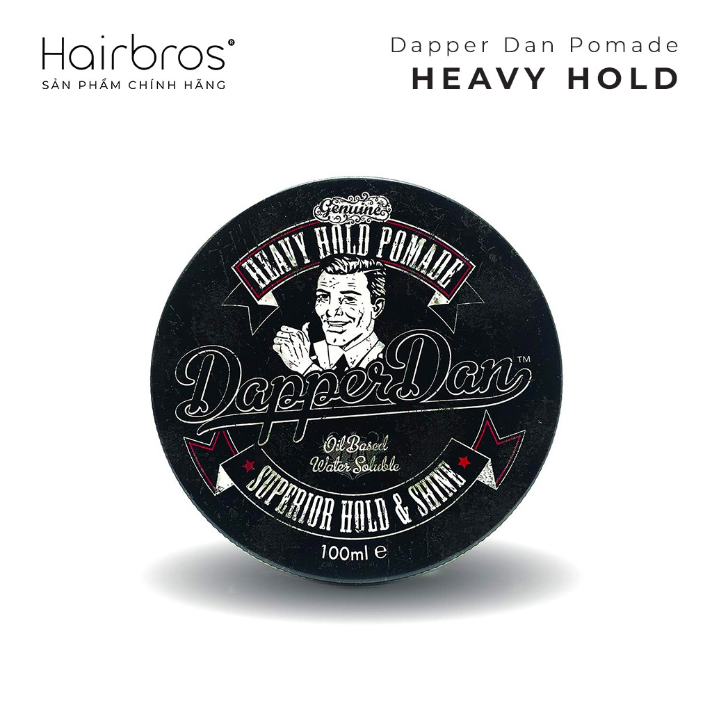 Pomade Gốc Dầu Dapper Dan Heavy Hold Pomade - Oil Based Pomade Dễ gội - 100gr