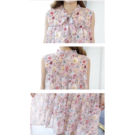 ĐẦM BẦU HÀN QUỐC HOA NHÍ CỘC TAY, hoa đẹp xỉu ạ không giống hình shop hoàn tiền