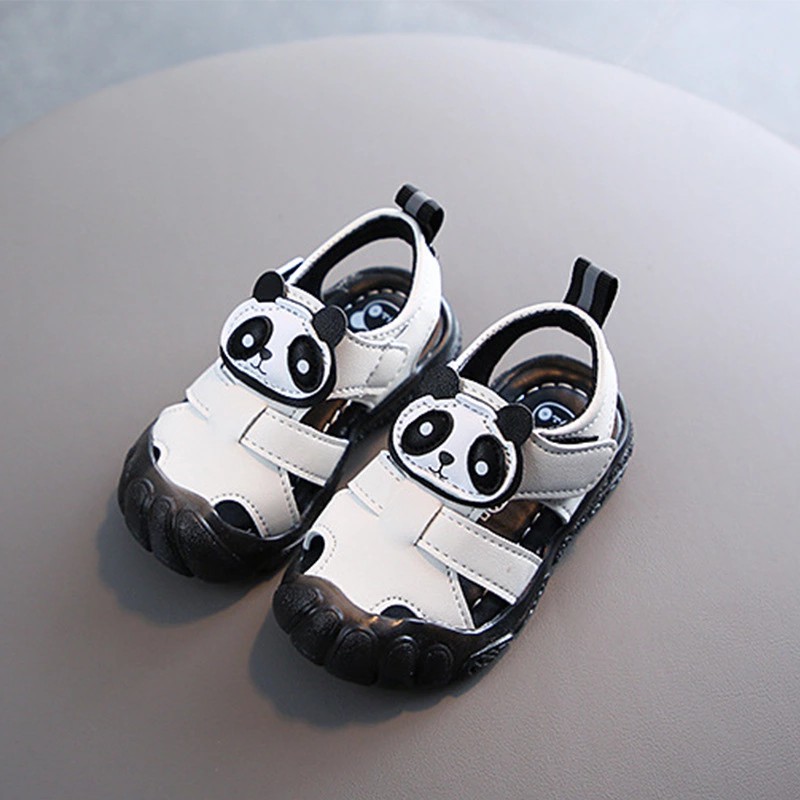 Giày Sandal Hình Gấu Trúc Cho Bé Trai Từ 1-5 Tuổi