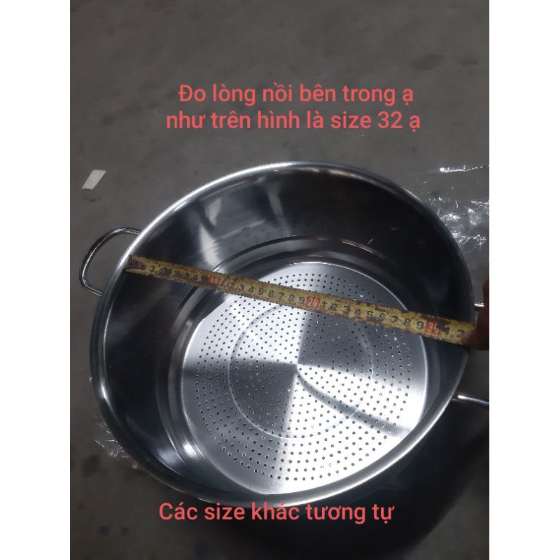 Ngăn xưng hấp inox Viet Cook,xửng hấp xôi ,đồ xôi bánh... inox size 24,26,28, 30,32( CHÍNH HÃNG VN)