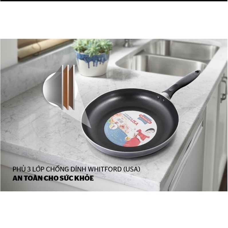 Chảo Sunhouse xịn xò 3 lớp chống dính tuyệt đối (18-30cm )
