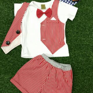 Bộ giả vest bé trai;