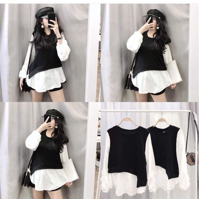 Áo babydoll kiểu tay bèo(video+ảnh thật) | BigBuy360 - bigbuy360.vn