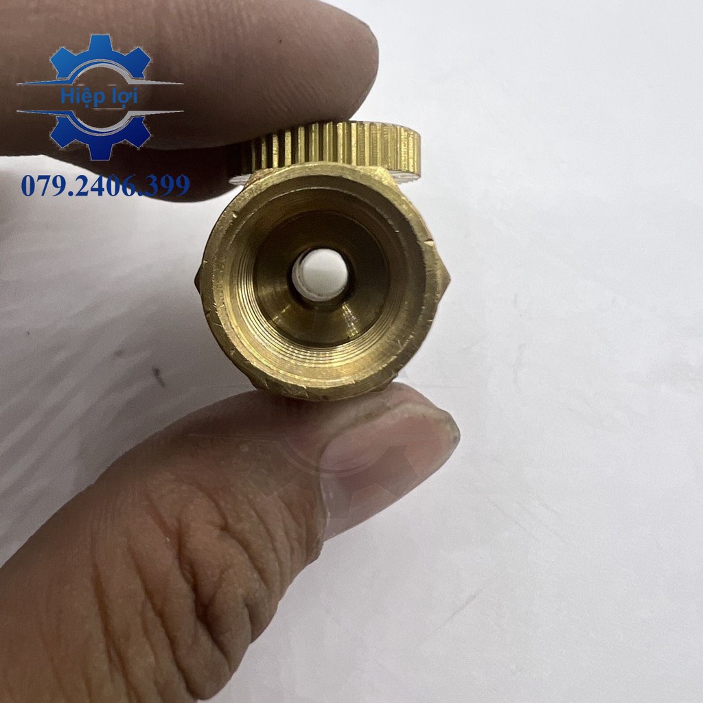 Van khóa khí nén đồng ren 13mm