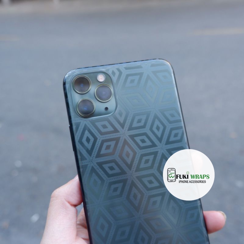 Miếng Dán Skin PPF 4D Khối Rubik Full Viền Dành Cho ip 14promax , 13 Pro Max , 12 Pro Max , 11 Pro Max  - FukiShop