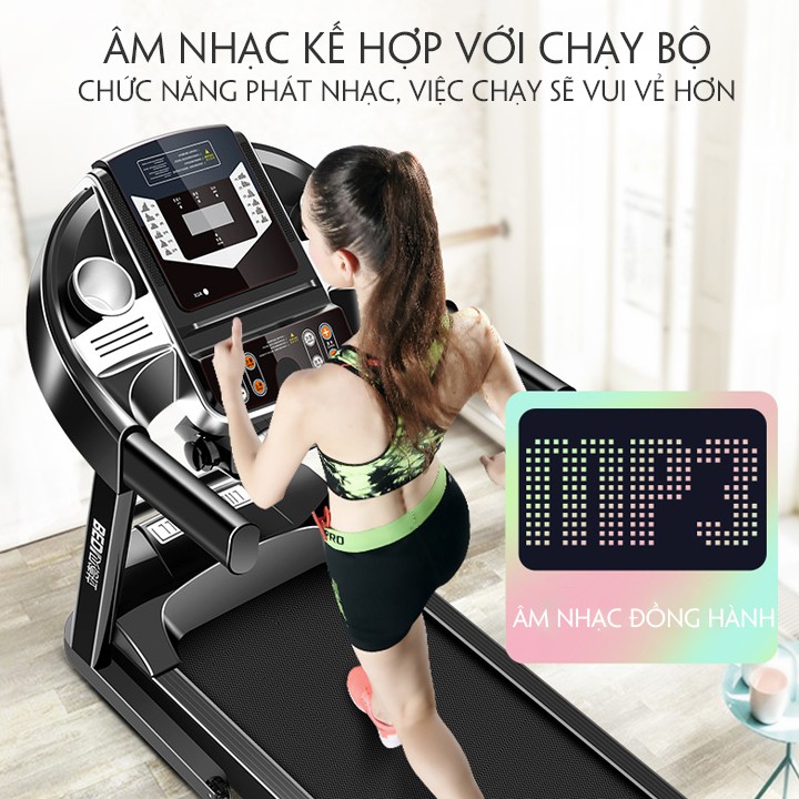 Máy Chạy Bộ Đa Năng Tại Nhà - Máy Tập Chạy Bộ Toàn Thân Trong Nhà Bản Full, Khung Thép Sơn Tĩnh Điện