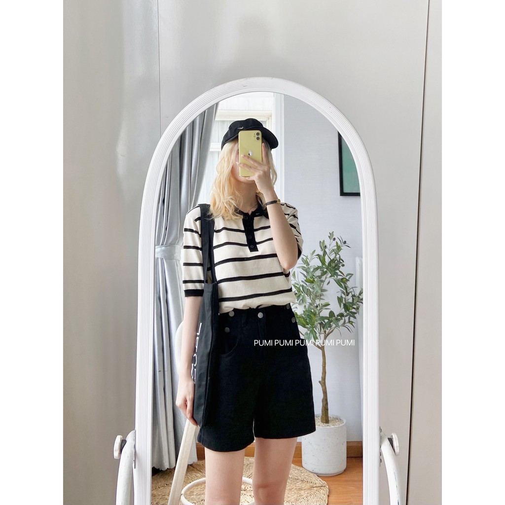 Quần shorts jeans 3 màu Pumi 3 size nhiều lựa chọn