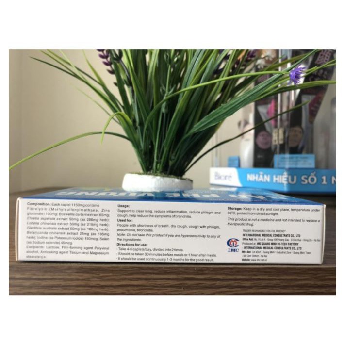 Viên uống Bảo Phế Vương - Dành Cho Người Ho Khan, Viêm Phổi, Viêm Phế Quản - Hộp 20 viên - Top1pharmacy