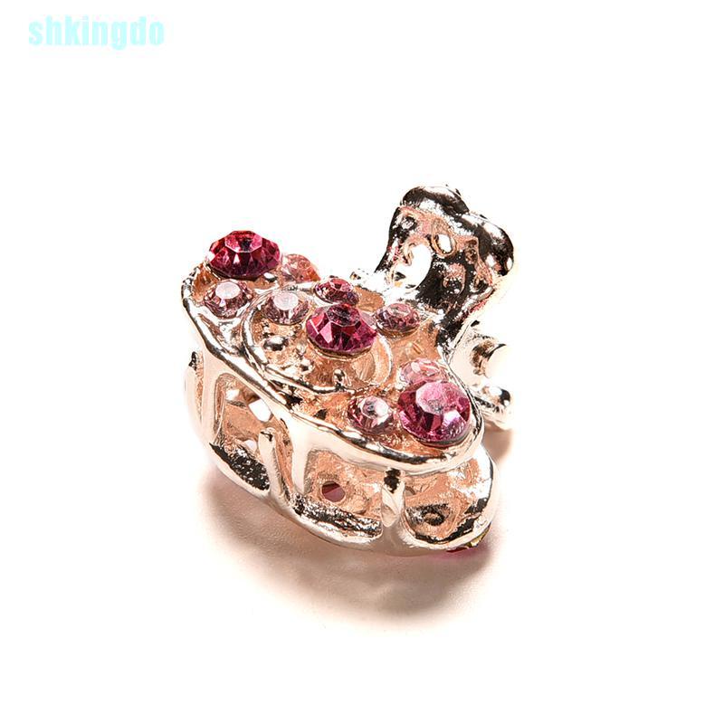 Kẹp tóc càng cua cỡ nhỏ có đính hoa pha lê phong cách mới cho nữ