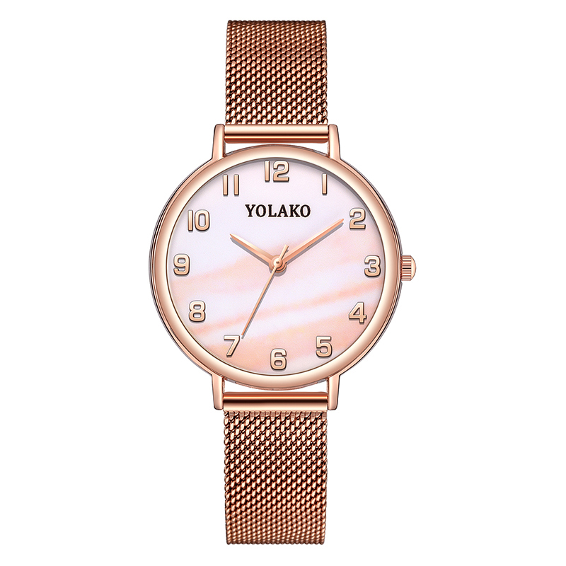 ZOLFA Elegant Pink Mesh Belt Ladies Wrist Watches Classic Ultra-Thin Womens Quartz Watch Analog Dress Clocks Lady Gift Watches Đồng hồ nữ