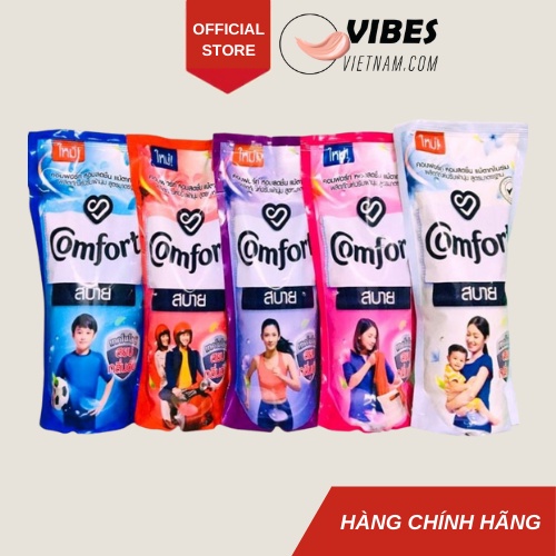 Nước xả vải Comfort Thái 580ml đậm đặc khử mùi hương nước hoa nhẹ nhàng giữ hương lâu - vibesvietnam