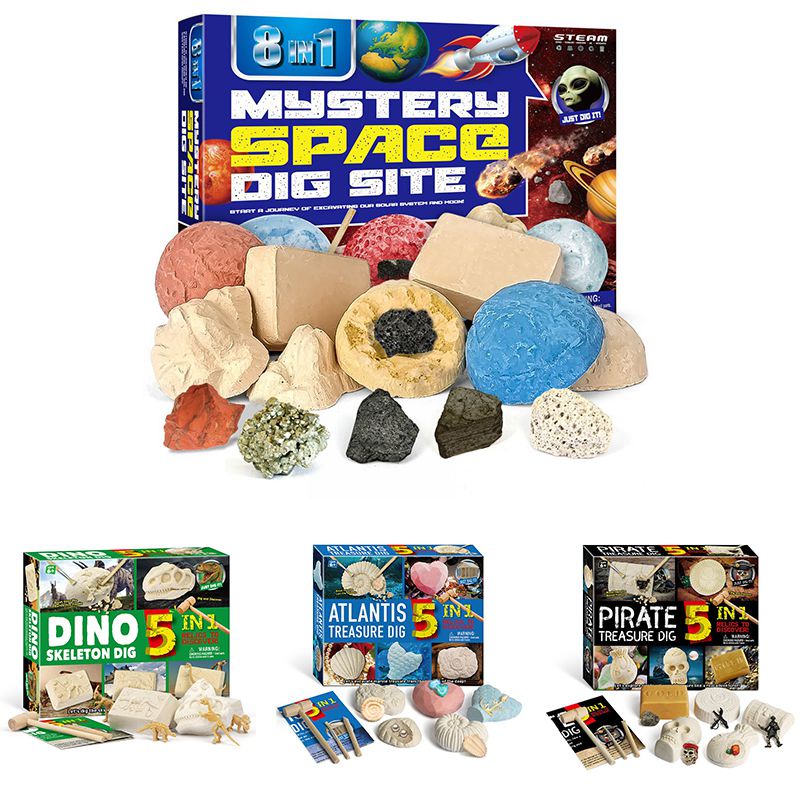Ready Stock !!! Dig It Up Kit Mining Excavation Educational Toys Kids STEM Projects Activities Christmas Gift