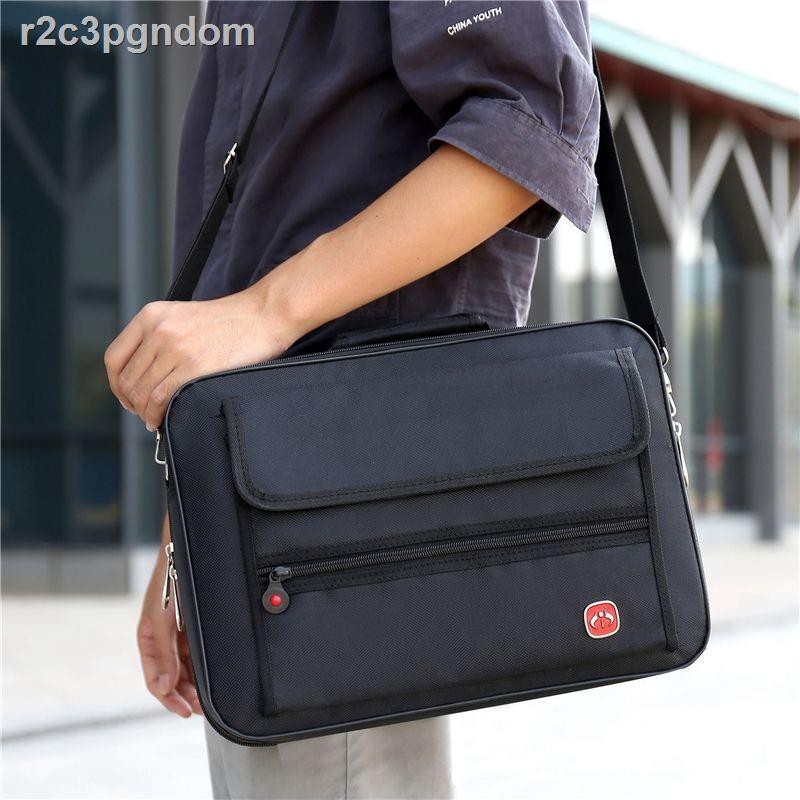 Túi đeo vai nam có sức chứa lớn bằng vải Oxford đựng máy tính xách tay công sở chống thấm nước và mài mòn của H