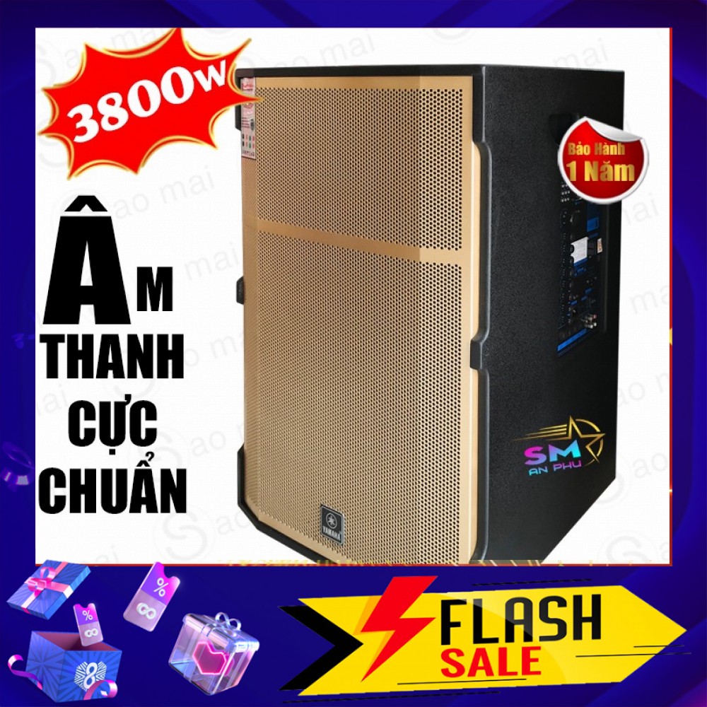 Loa Kéo Karaoke, Loa Bluetooth Ya.ma.ha GD1813 Thùng gỗ 5 tấc Tặng kèm 2 micro không dây Uhf