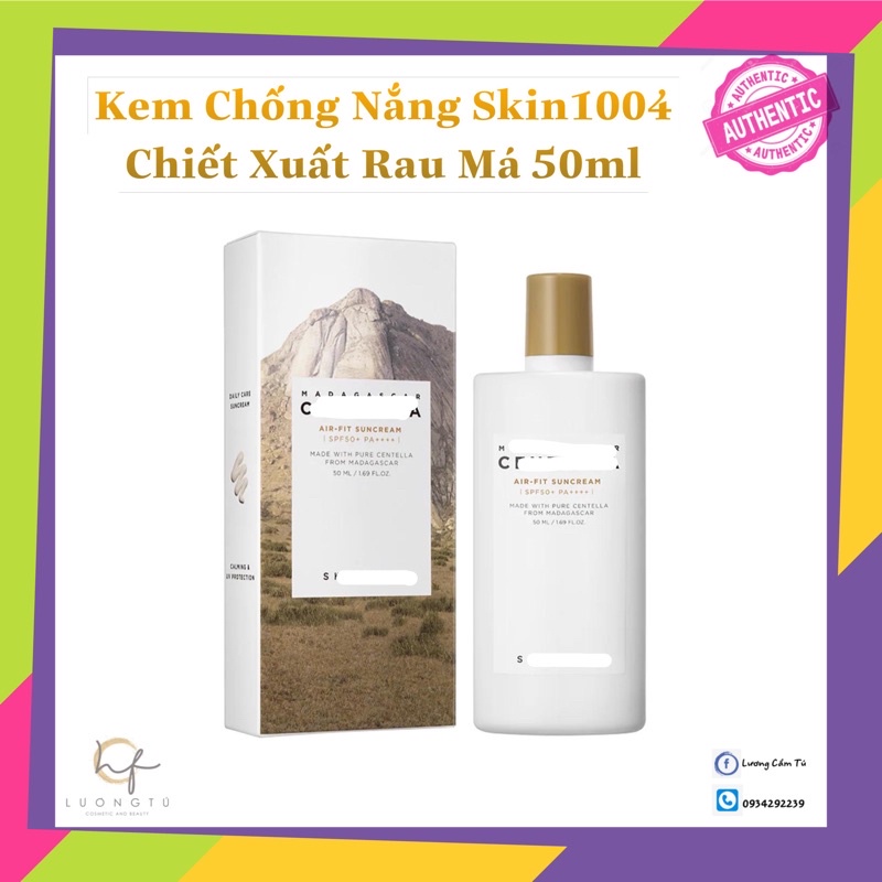 Kem chống nắng Madagascar centella air fit suncream SPF50+PA++++