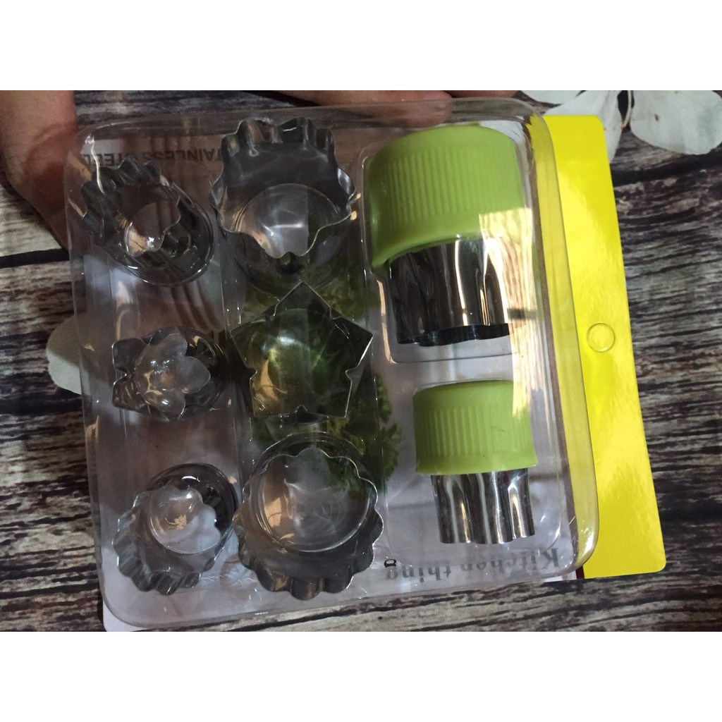 Bộ dụng cụ cắt tỉa rau củ quả inox( 8 MÓN loại mới)