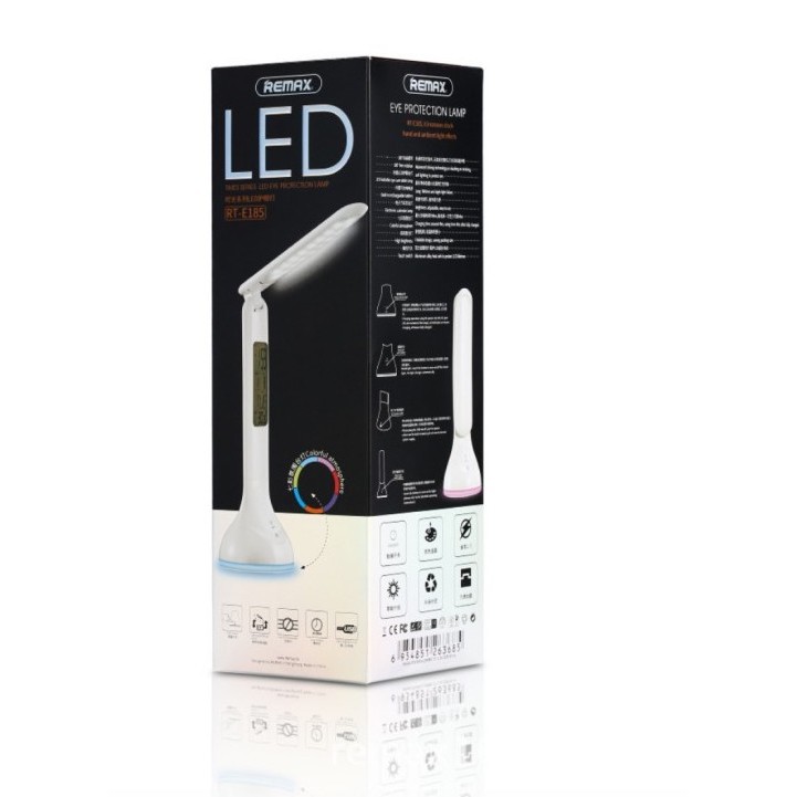 Đèn Led để bàn đa năng RemaxRT-E185 (Đèn led+đồng hồ+đo nhiệt độ)