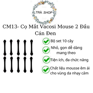 Cọ mắt vacosi mousse 2 đầu cán đen cm13