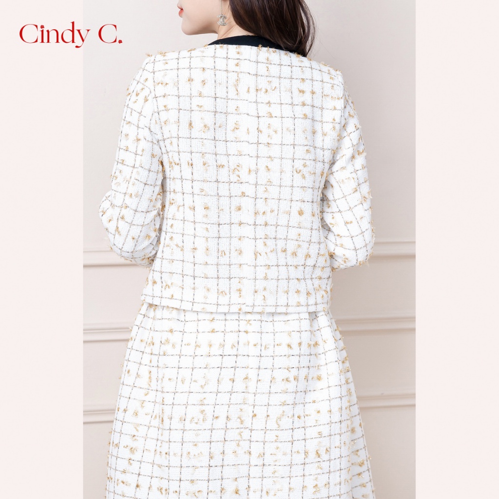 Áo khoác Rocky CINDY C chất liệu Tweed cao cấp sang trọng 864